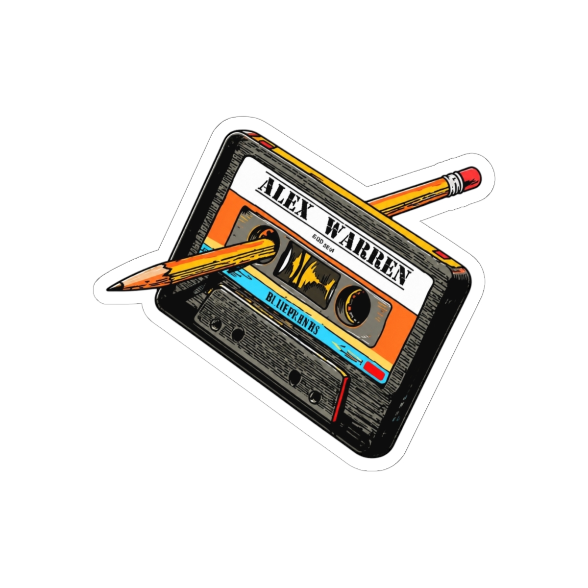 Cassette Tape-Alex Warren Sticker