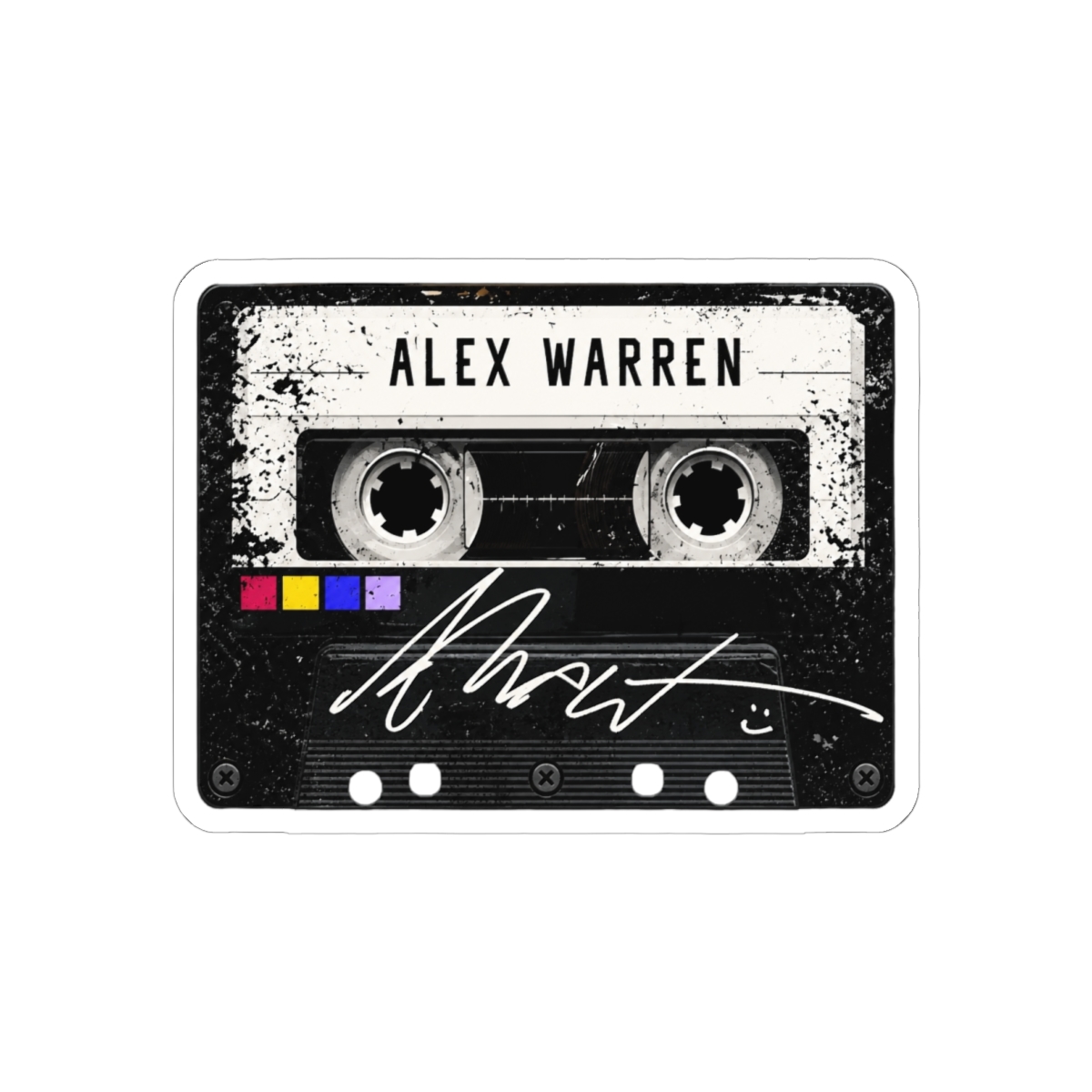classic cassette - alex warren Sticker