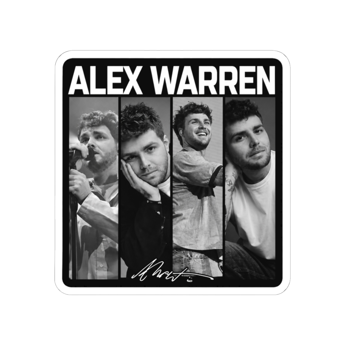 Alex Warren Music Tour 2026 Vintage Sticker