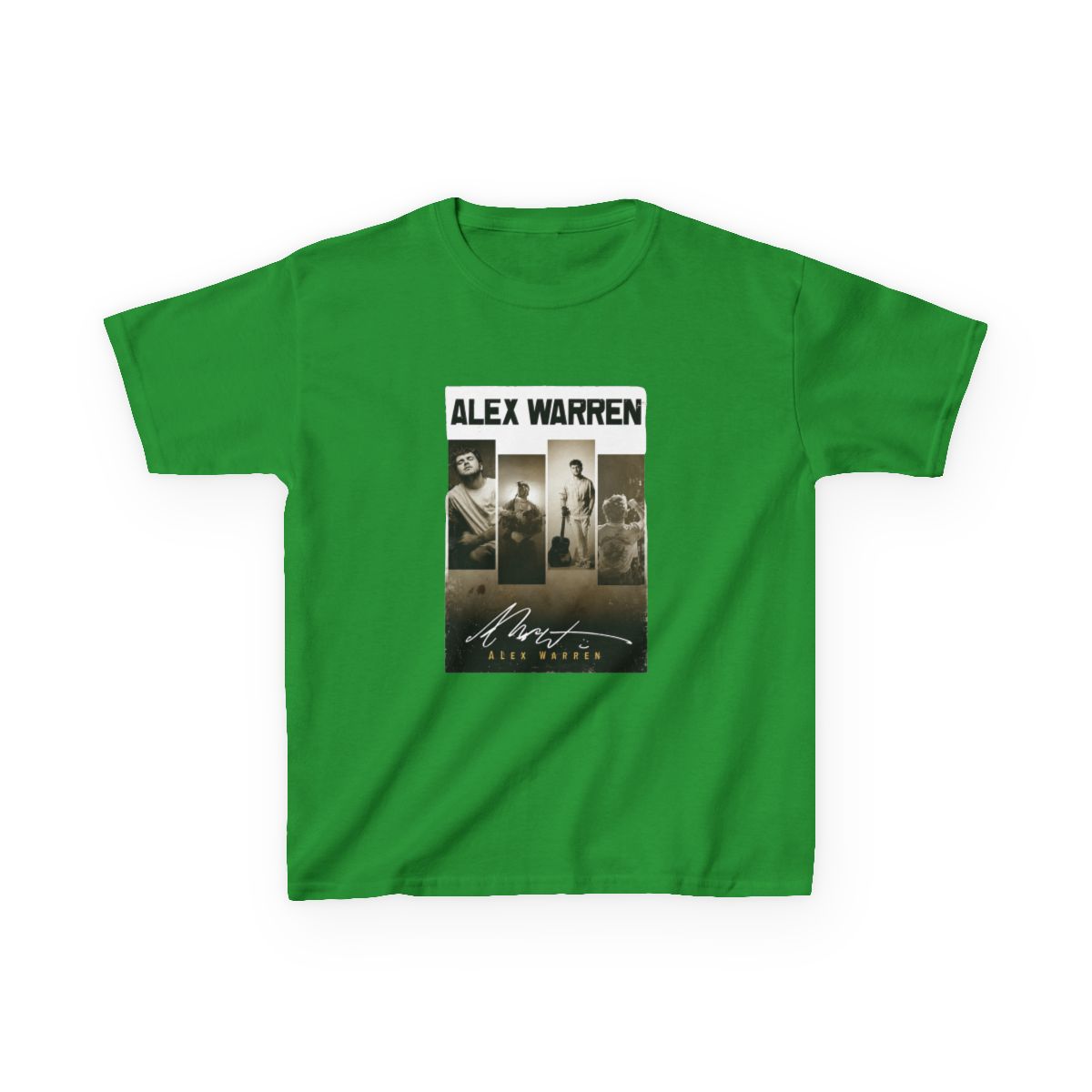 alex warren vintage art style Kids T-Shirt - alternate angle 4, merchandise