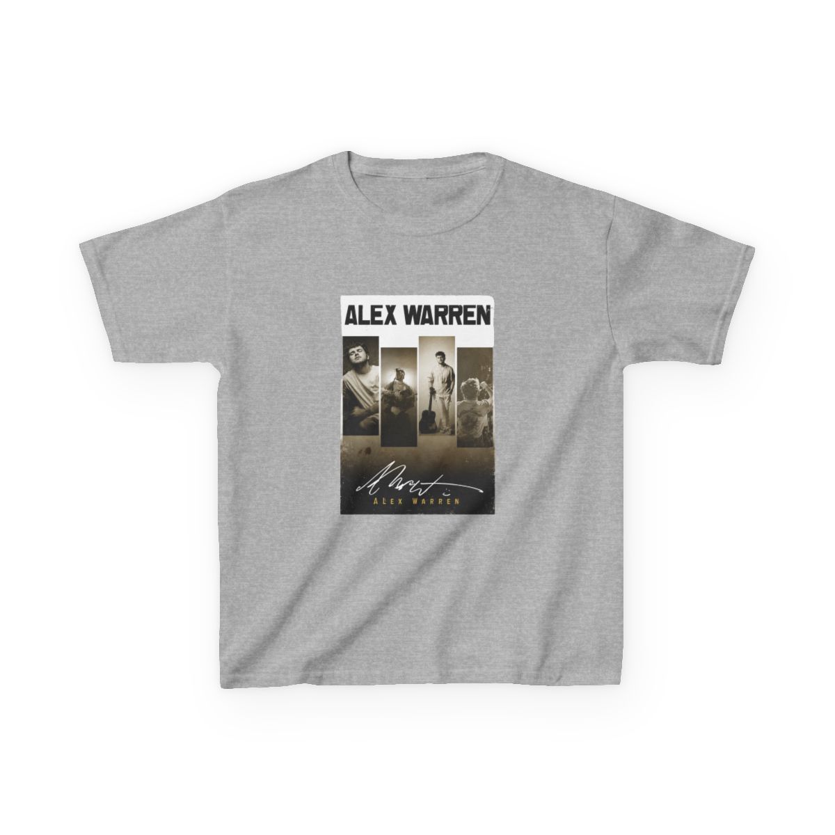 alex warren vintage art style Kids T-Shirt - alternate angle 2, merchandise