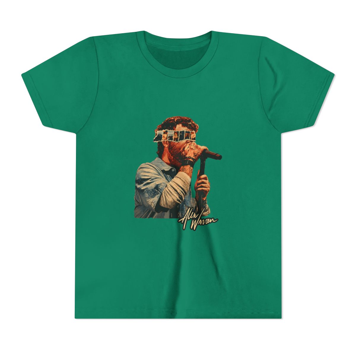 Alex Warren Singer Music Vintage Kids T Shirt - alternate angle 4, merchandise