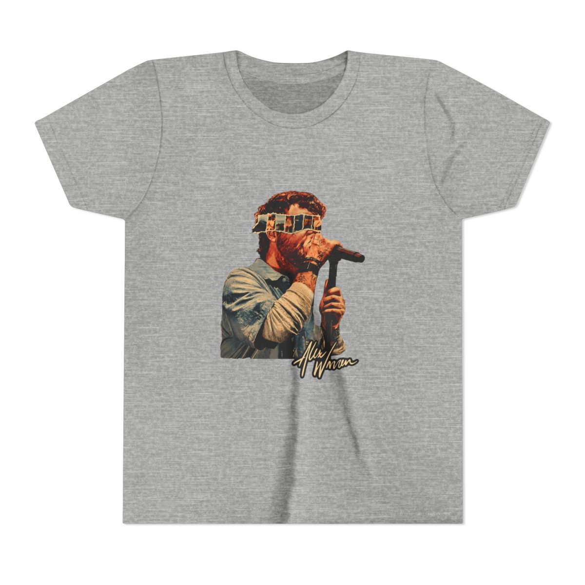 Alex Warren Singer Music Vintage Kids T Shirt - alternate angle 5, merchandise