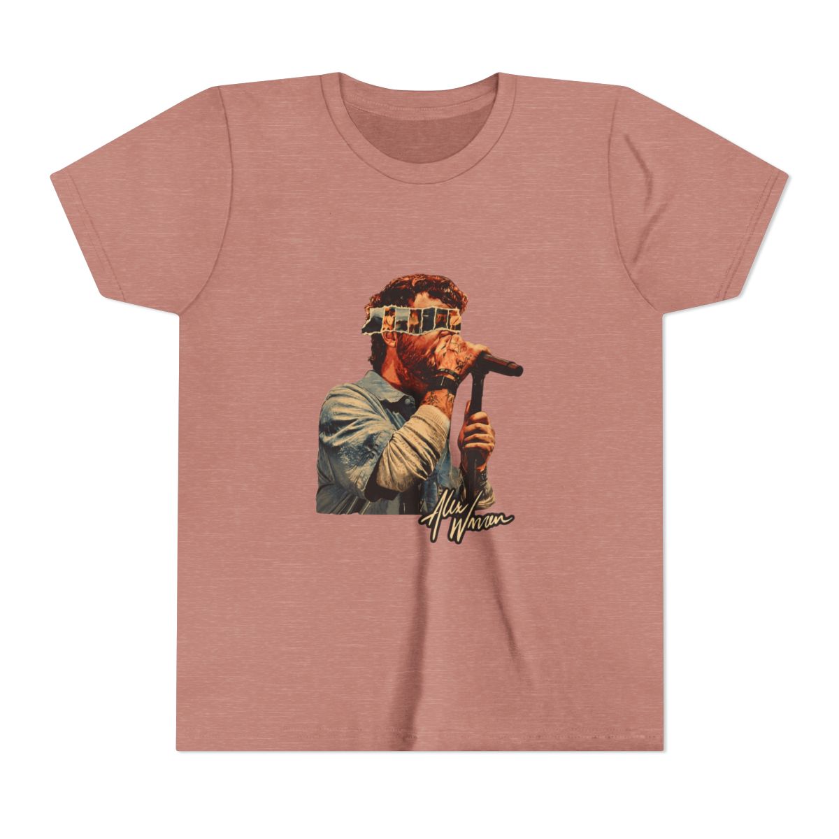 Alex Warren Singer Music Vintage Kids T Shirt - alternate angle 2, merchandise