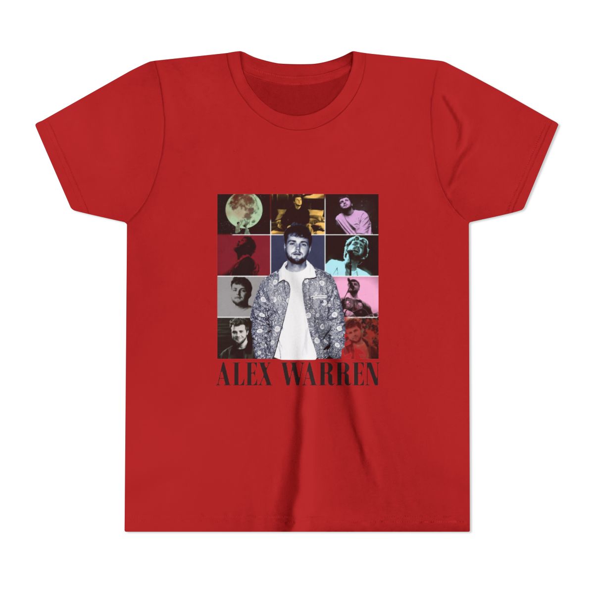 Alex Warren Tour Music Vintage Kids T Shirt - alternate angle 5, merchandise