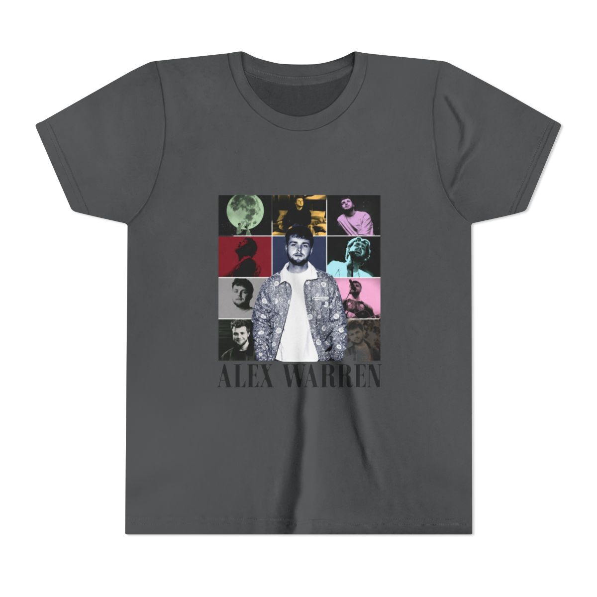 Alex Warren Tour Music Vintage Kids T Shirt - alternate angle 4, merchandise