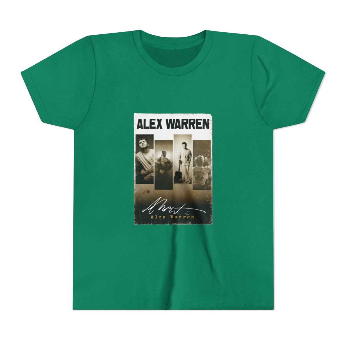 alex warren vintage art style Kids T Shirt - alternate angle 2, merchandise