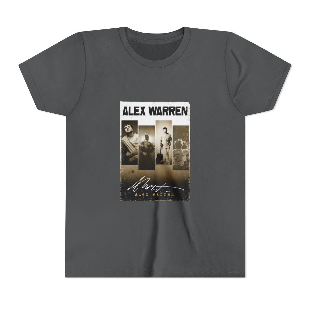 alex warren vintage art style Kids T Shirt - alternate angle 4, merchandise