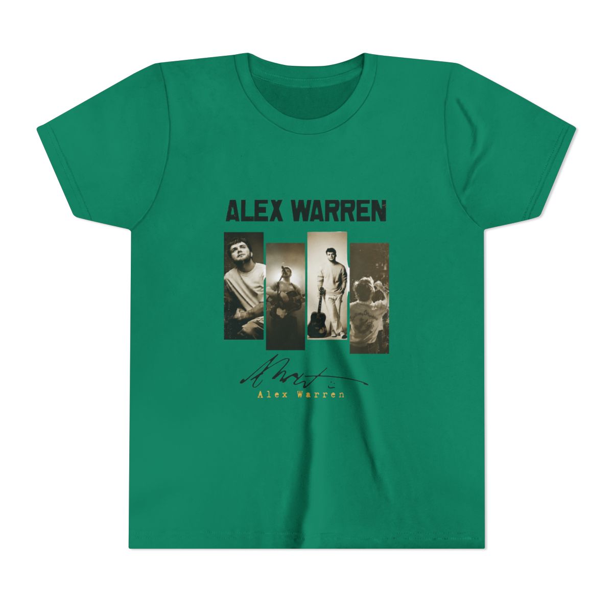alex warren vintage art style Kids T Shirt - alternate angle 2, merchandise