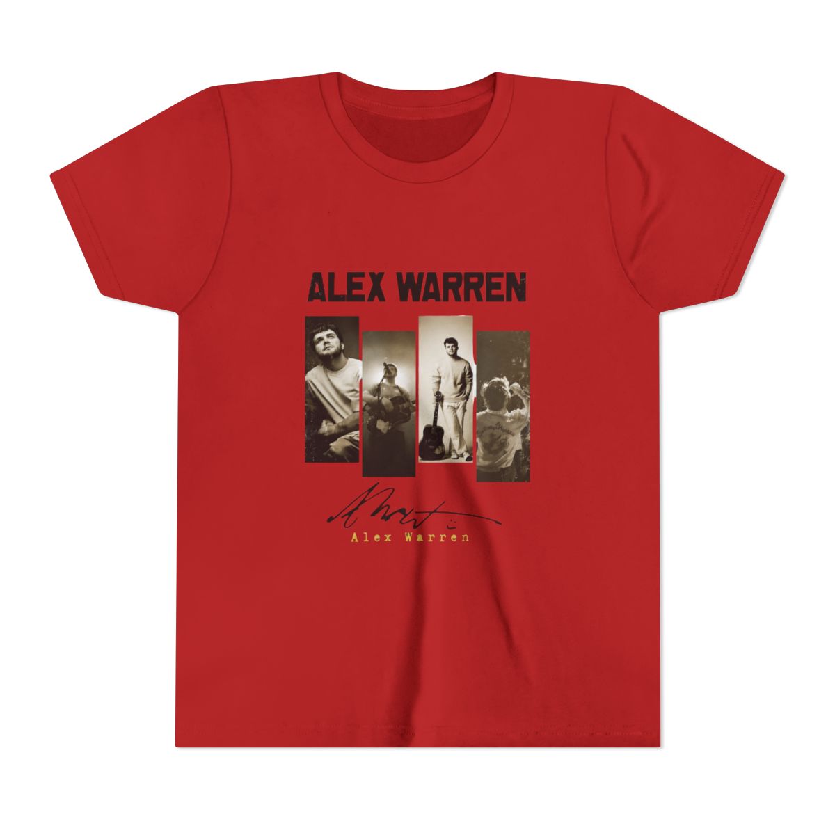 alex warren vintage art style Kids T Shirt - alternate angle 5, merchandise