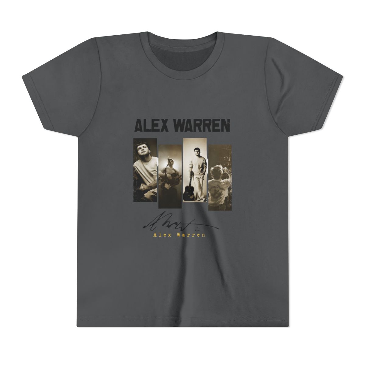 alex warren vintage art style Kids T Shirt - alternate angle 4, merchandise