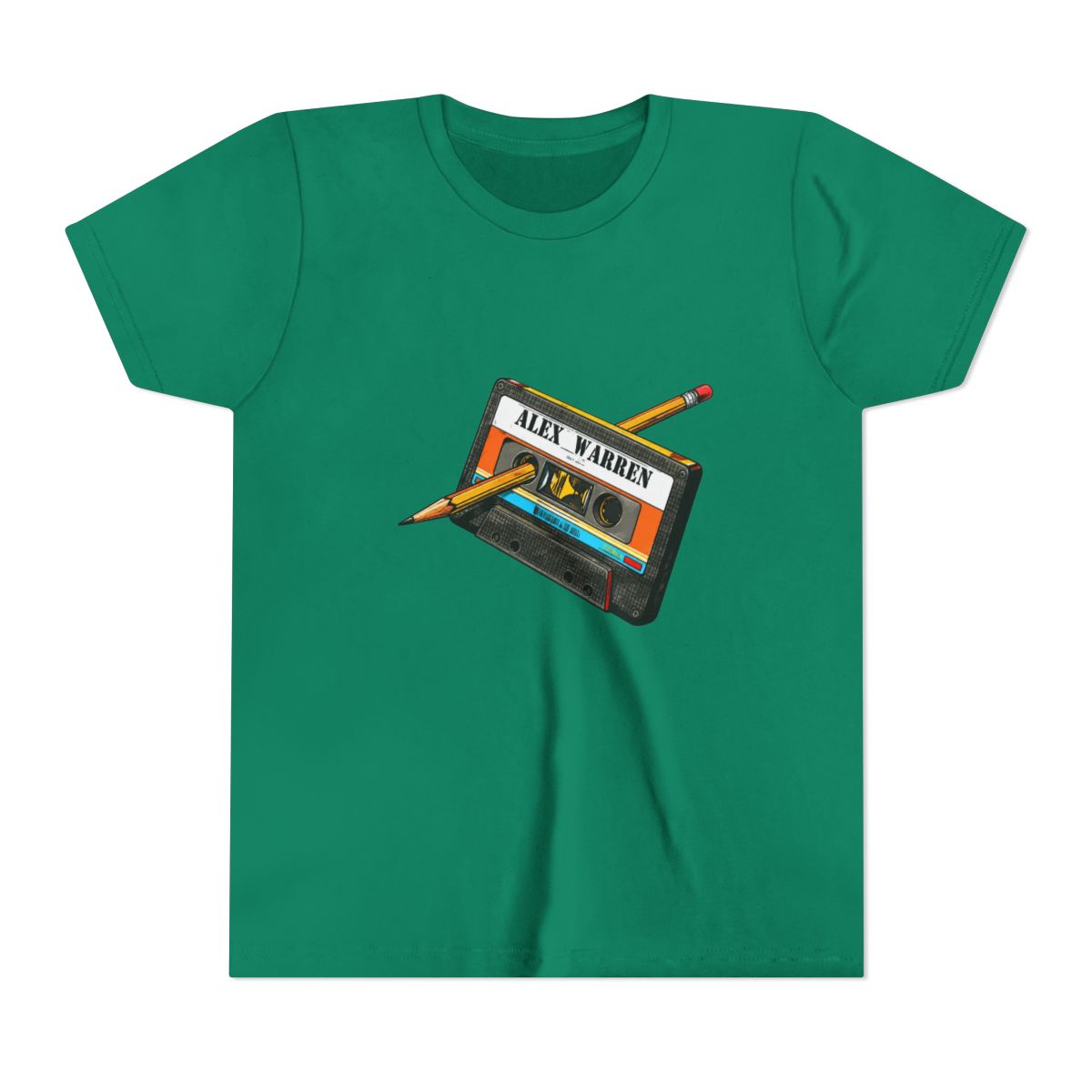 Cassette Tape-Alex Warren Kids T Shirt - alternate angle 2, merchandise