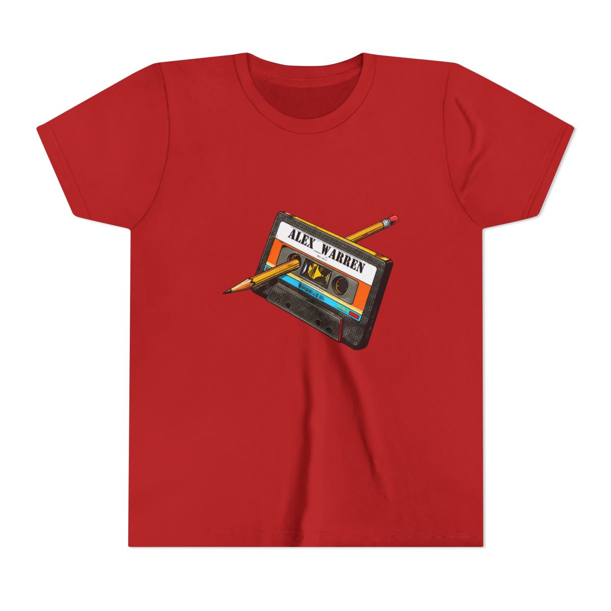 Cassette Tape-Alex Warren Kids T Shirt - alternate angle 5, merchandise