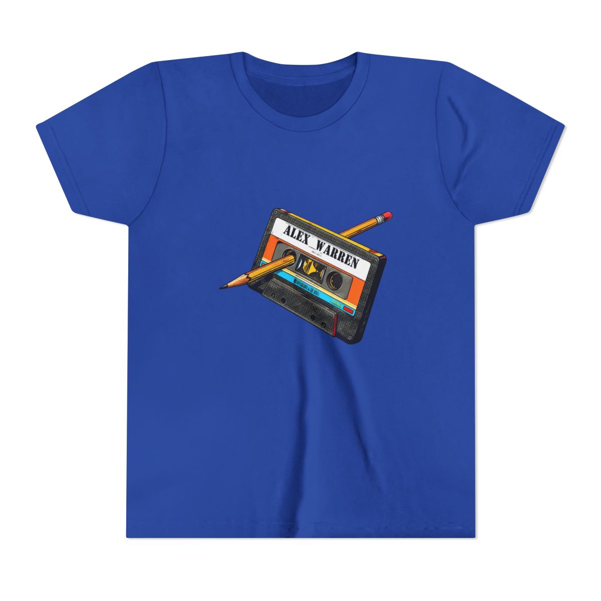 Cassette Tape-Alex Warren Kids T Shirt - alternate angle 3, merchandise
