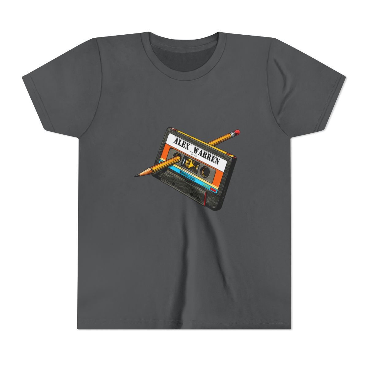 Cassette Tape-Alex Warren Kids T Shirt - alternate angle 4, merchandise