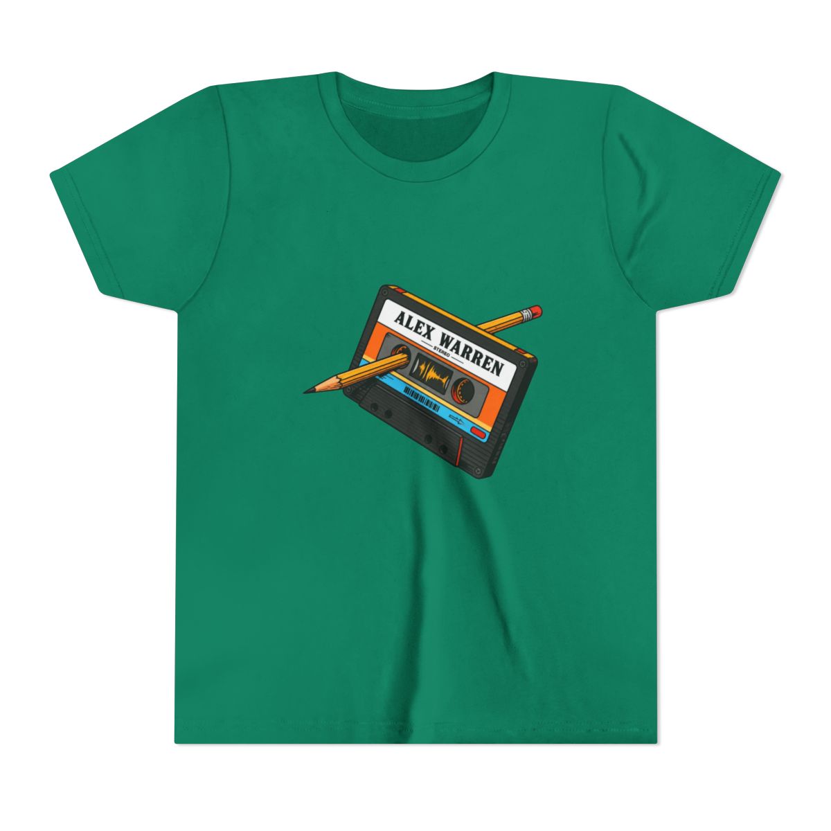 Cassette Tape-Alex Warren Kids T Shirt - alternate angle 4, merchandise