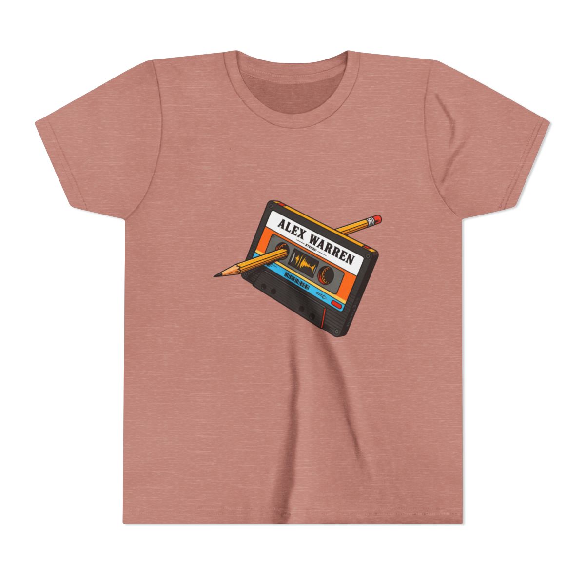 Cassette Tape-Alex Warren Kids T Shirt - alternate angle 2, merchandise